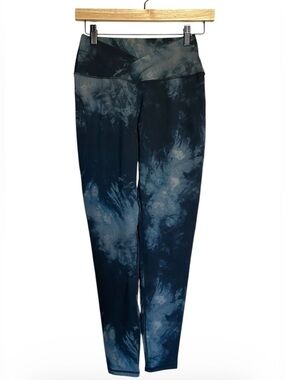 Alphalete Tie-Dye Navy Blue HR Leggings size L